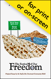 Click here for a PDF of our third Passover reader, in a wide-screen format