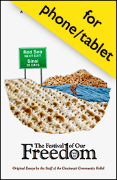 Click here for a PDF of our third Passover reader, in a single-page format